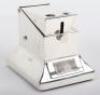 An early 20th century silver cigar/cigarette cutter and match holder/striker, London 1910 - 2