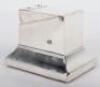An early 20th century silver cigar/cigarette cutter and match holder/striker, London 1910 - 3