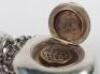 A rare silver scent bottle/vinaigrette/pill box, Sampson & Mordan, London 1875 - 6