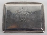 A Continental silver snuff box, 19th century