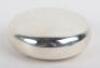 A Victorian silver circular &lsquo;squeeze&rsquo; sided box, London 1867 - 3