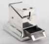 An early 20th century silver cigar/cigarette cutter and match holder/striker, London 1910 - 6