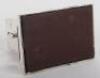 An early 20th century silver cigar/cigarette cutter and match holder/striker, London 1910 - 7