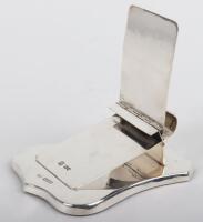 A late Victorian silver note pad holder, W&G Neal, London 1900