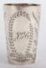 A Victorian silver beaker, Edward Barnard & Sons, London 1890 - 2