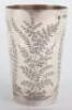 A Victorian silver beaker, Edward Barnard & Sons, London 1890 - 3