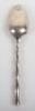 An early 20th century silver spoon with bamboo design handle ,William Hutton & Son, Sheffield 1903 - 2