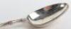 An early 20th century silver spoon with bamboo design handle ,William Hutton & Son, Sheffield 1903 - 5