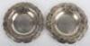 A pair of Russian silver and niello work dishes, marked 84 with other marks