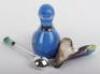 A rare Korean enamel and silver duck mustard pot, 98% silver - 5
