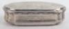 A large Continental oval snuff box - 3