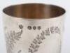 A Victorian silver beaker, Edward Barnard & Sons, London 1890 - 7