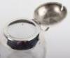 A Victorian silver and glass pot in the form of an apple, Birmingham 1896, - 5