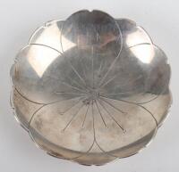 A small silver dish in the form of a flower, Sheffield 1944