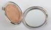 An enamel and silver make up case/compact, Birmingham 1950 - 4