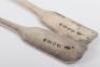A pair of Victorian fiddle pattern dessert spoons, Chawner & Co, London 1845 - 3