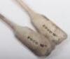 A pair of Victorian fiddle pattern dessert spoons, Chawner & Co, London 1845 - 4
