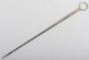 A Georgian silver meat skewer, London 1797 - 2