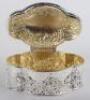 A Victorian chased silver box, Chester 1896 - 6