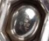 A set of two silver salts and spoons, John Aldwinckle & Thomas Slayter, London 1893 - 4