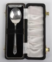 A silver spoon in case, Birmingham 1960,