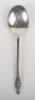 A silver spoon in case, Birmingham 1960, - 2
