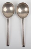 A pair of Georgian silver spoons, London 1797