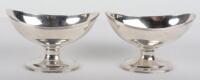 A pair of silver salts, D&J Wellby Ltd, London 1910