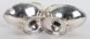 A pair of silver salts, D&J Wellby Ltd, London 1910 - 5