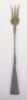 A rare pickle fork, with enamelled applied decoration to handle - 2