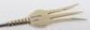 A rare pickle fork, with enamelled applied decoration to handle - 3