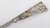 A rare pickle fork, with enamelled applied decoration to handle - 5