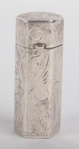 A small silver perfume bottle, marked 925