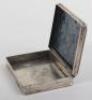 A silver and enamel box, unmarked - 5