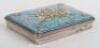 A silver and enamel box, unmarked - 6