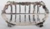 A Georgian silver toast rack, circa 1820 - 8