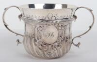 An early George II silver porringer, Thomas Tearle, London 1727