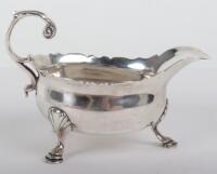 A George II gravy boat, London 1752