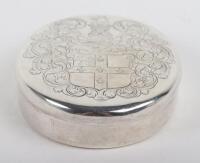 A rare Charles II silver tobacco box, 1672,