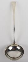 A George II Old English pattern silver sauce ladle, London 1753