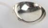 A George II Old English pattern silver sauce ladle, London 1753 - 6