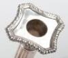 A pair of George II candlesticks, marked WI, London 1752 - 7