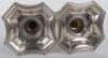 A pair of George II candlesticks, marked WI, London 1752 - 8