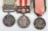 Victorian Crimea and Indian Mutiny Miniature Medal Group of Three - 2