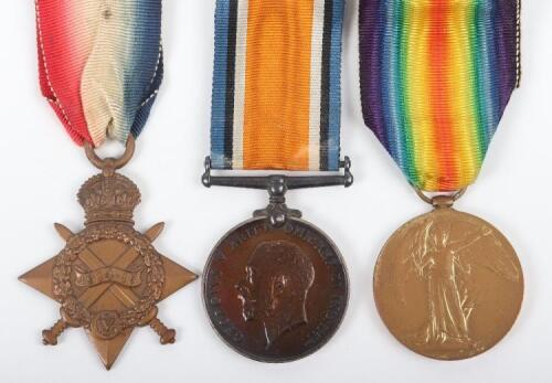 British 1914-15 Star Medal Trio Army Service Corps