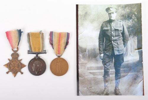 Great War British 1914-15 Star Medal Trio Kings Royal Rifle Corps & Royal Garrison Artillery