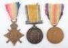 Great War British 1914-15 Star Medal Trio Kings Royal Rifle Corps & Royal Garrison Artillery - 2