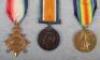 WW1 13th (Wirral) Battalion Cheshire Regiment 1916 Casualty Medal Trio & Plaque Group - 2