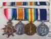 Great War Royal Navy Divers Long Service Good Conduct Medal Group of Four, Serving on HMS Jessamine when she Sunk the German U-Boat U-104 - 2