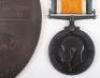 Great War Casualty British War Medal and Bronze Memorial Plaque 17th Battalion (Leeds Pals) West Yorkshire Regiment - 3